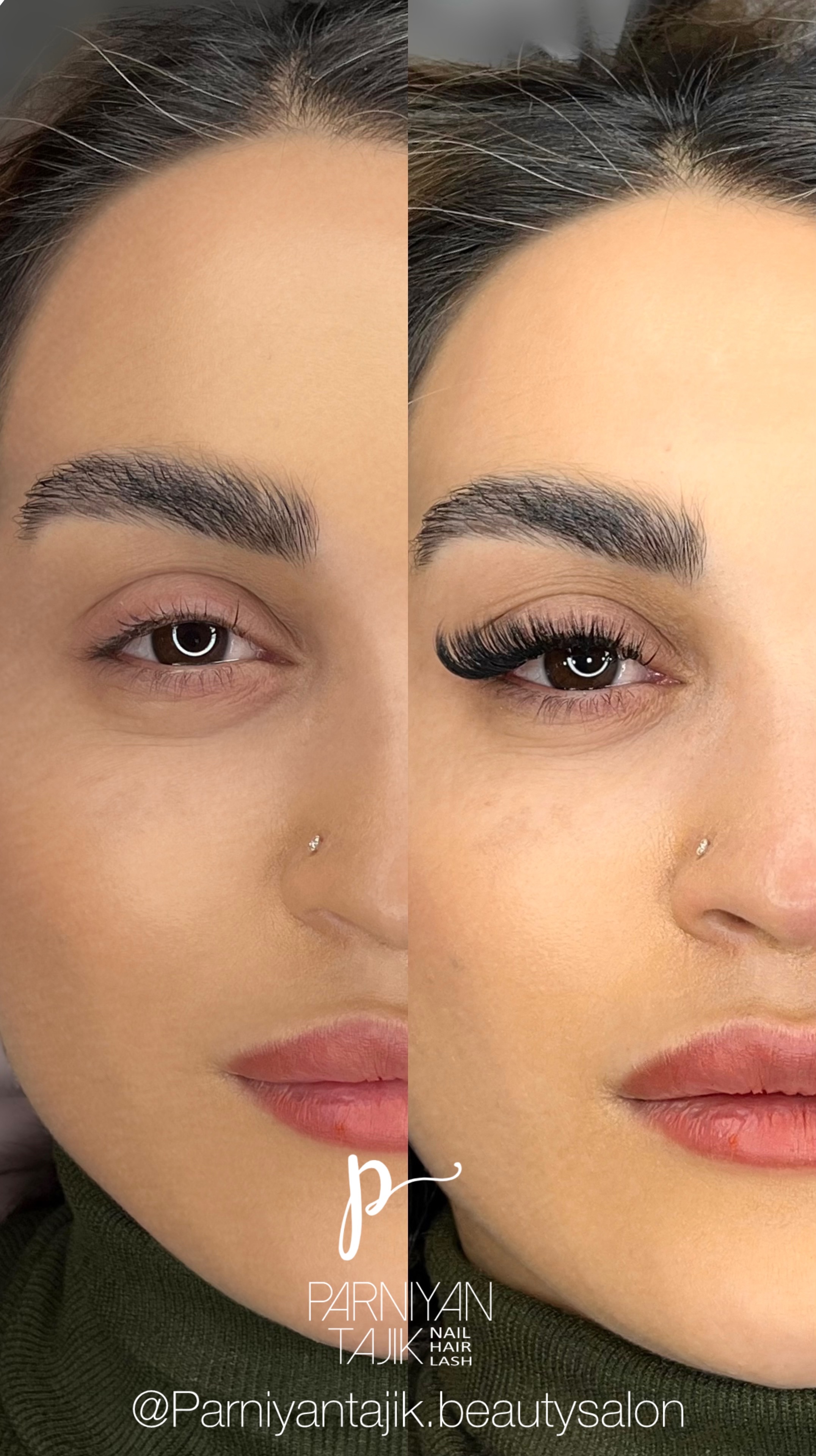 نمونه کار پرنیان تاجیک — لیفت و لمینت مژه