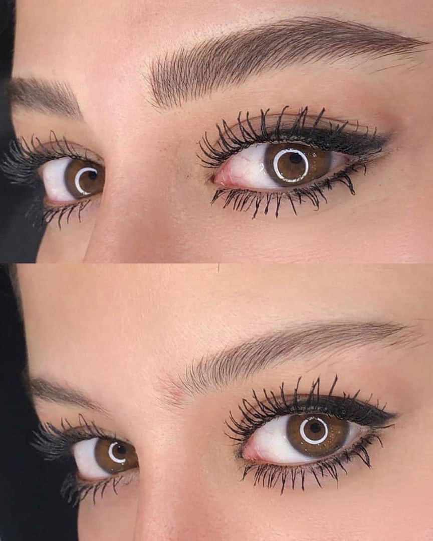 نمونه کار آیلین ابراهیم — لیفت و لمینت مژه