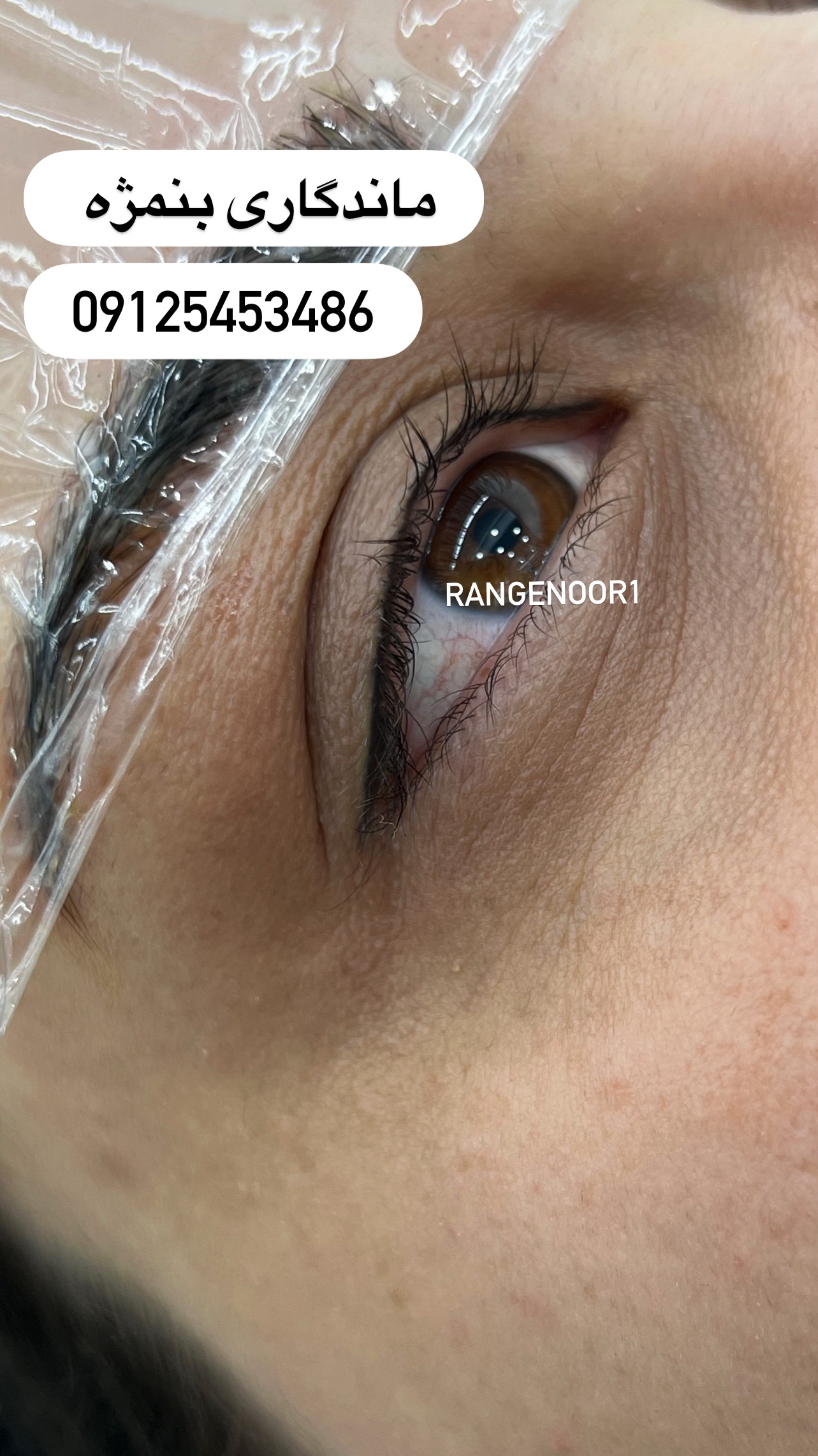 نمونه کار پروانه تقی پور — لیفت و لمینت مژه