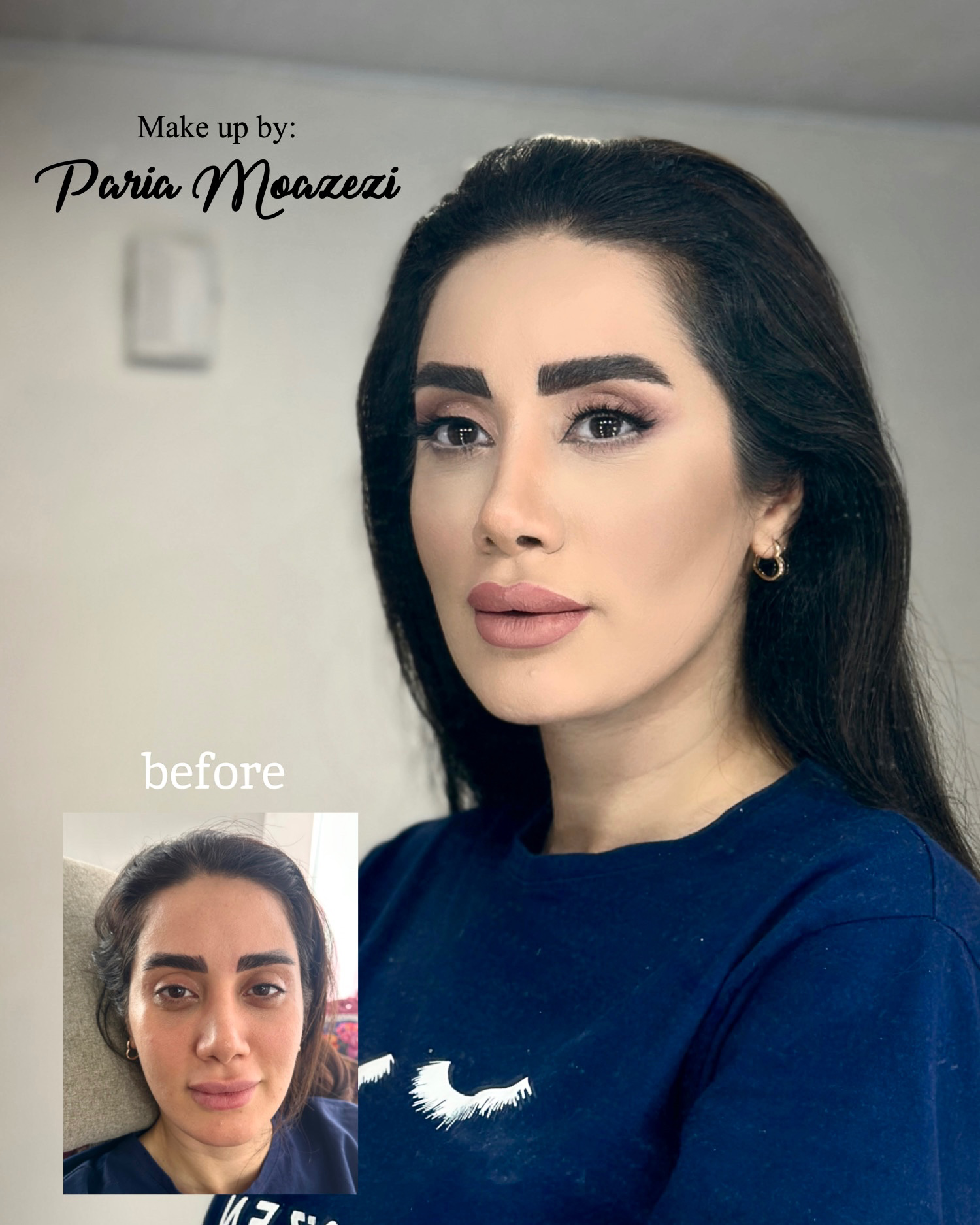 نمونه کار پریا معززی — لیفت و لمینت مژه