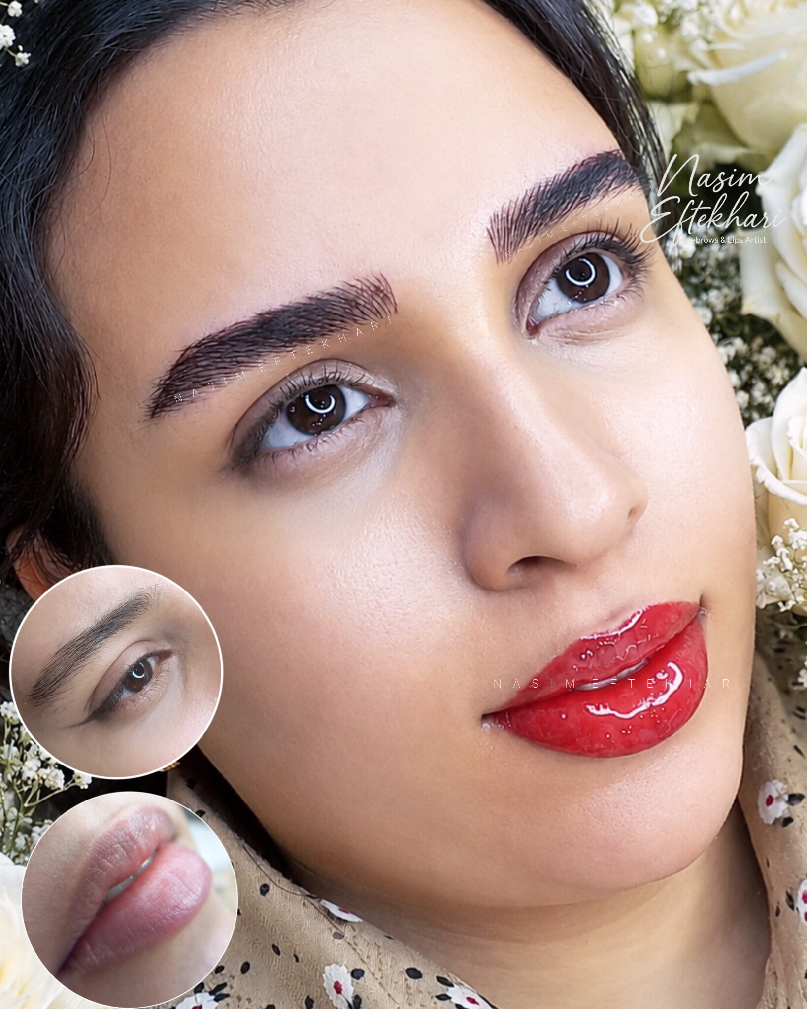 نمونه کار نسیم افتخاری — لیفت و لمینت مژه