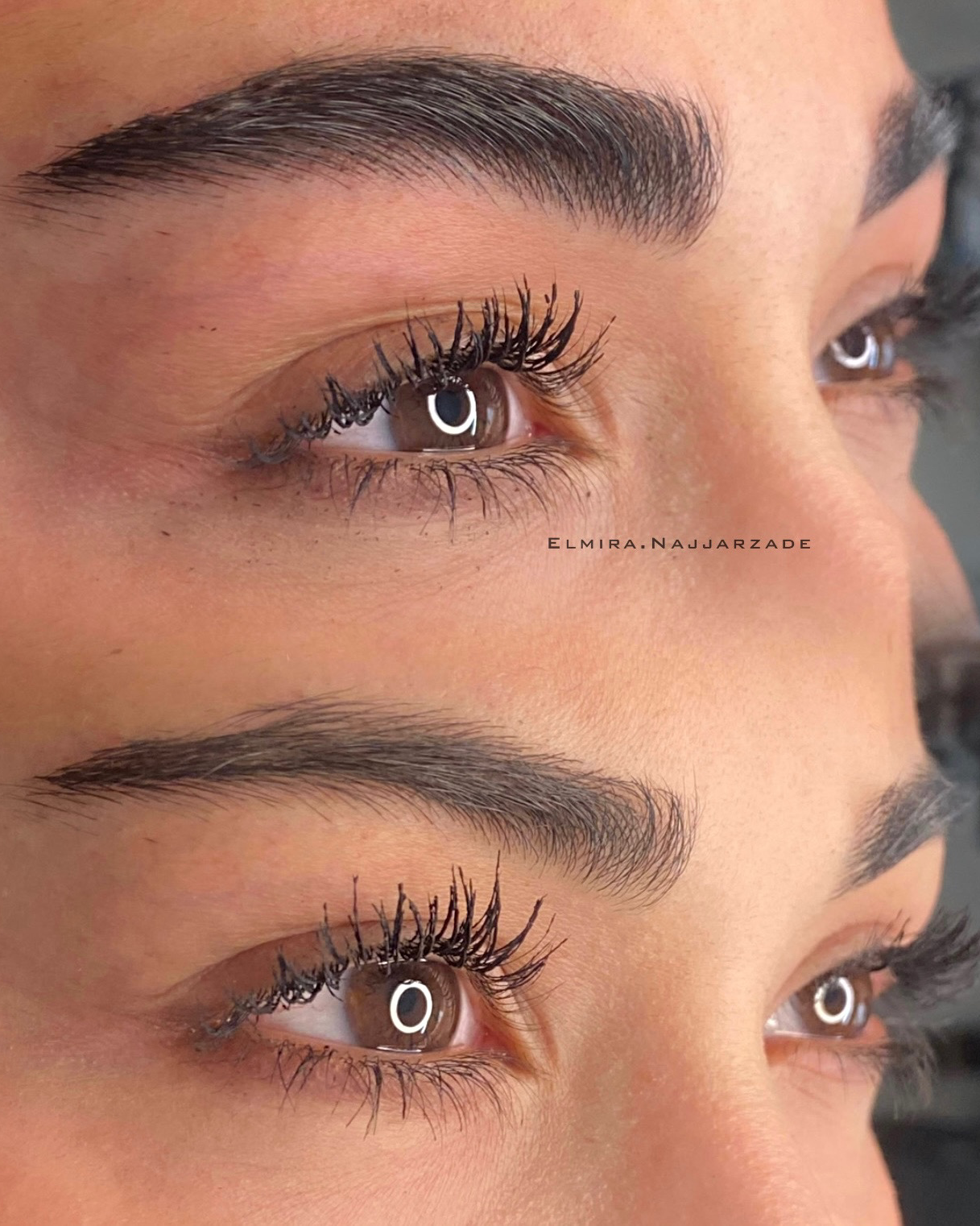 نمونه کار المیرا نجارزاده — لیفت و لمینت مژه
