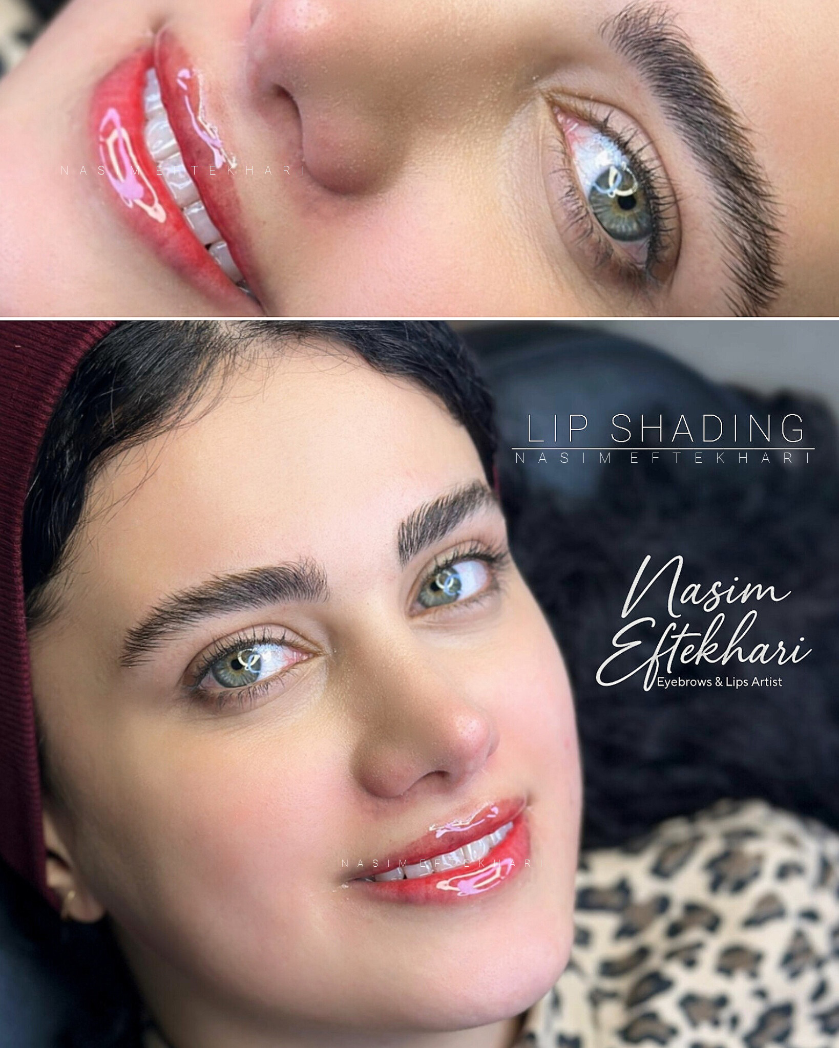 نمونه کار نسیم افتخاری — لیفت و لمینت مژه