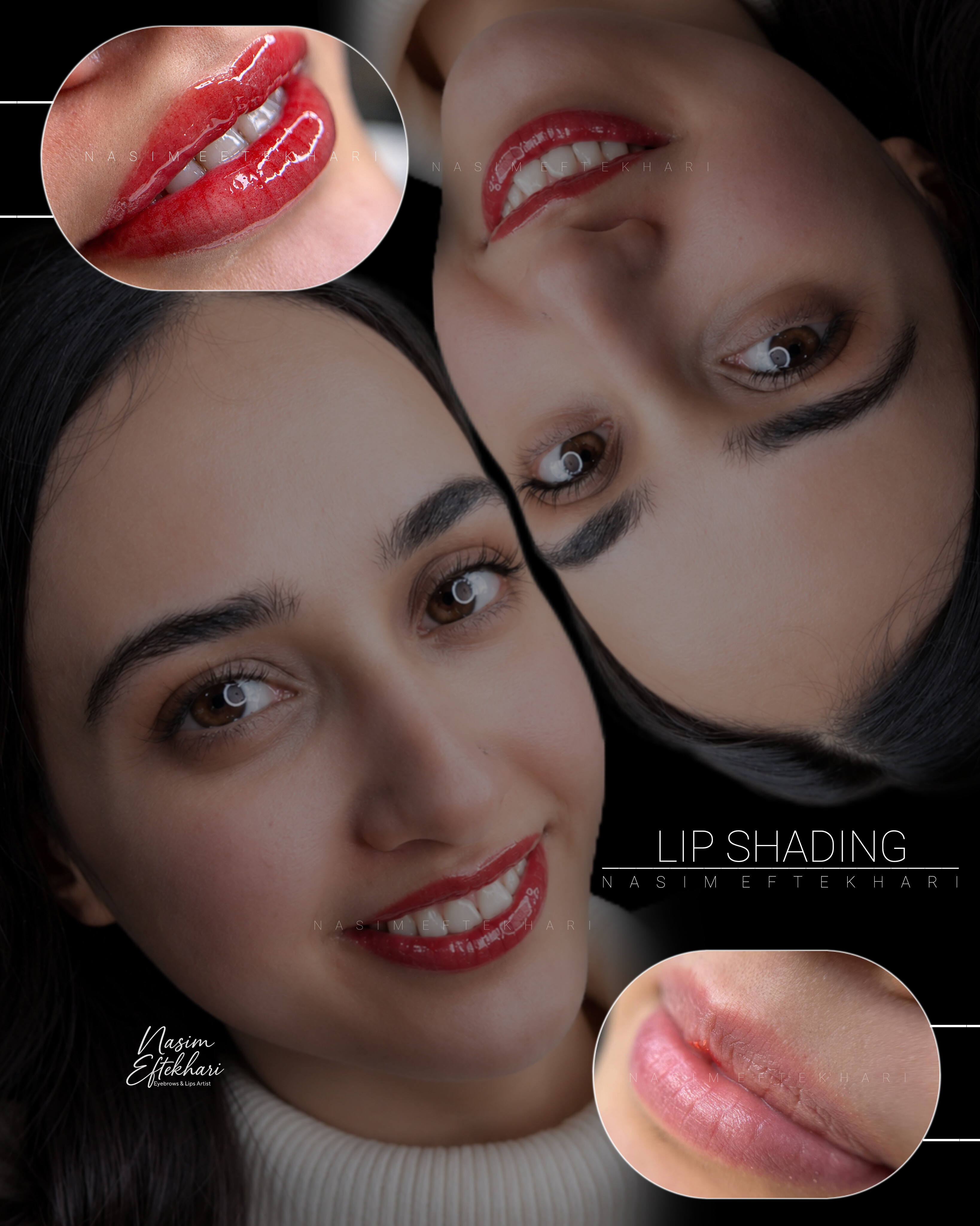 نمونه کار نسیم افتخاری — لیفت و لمینت مژه