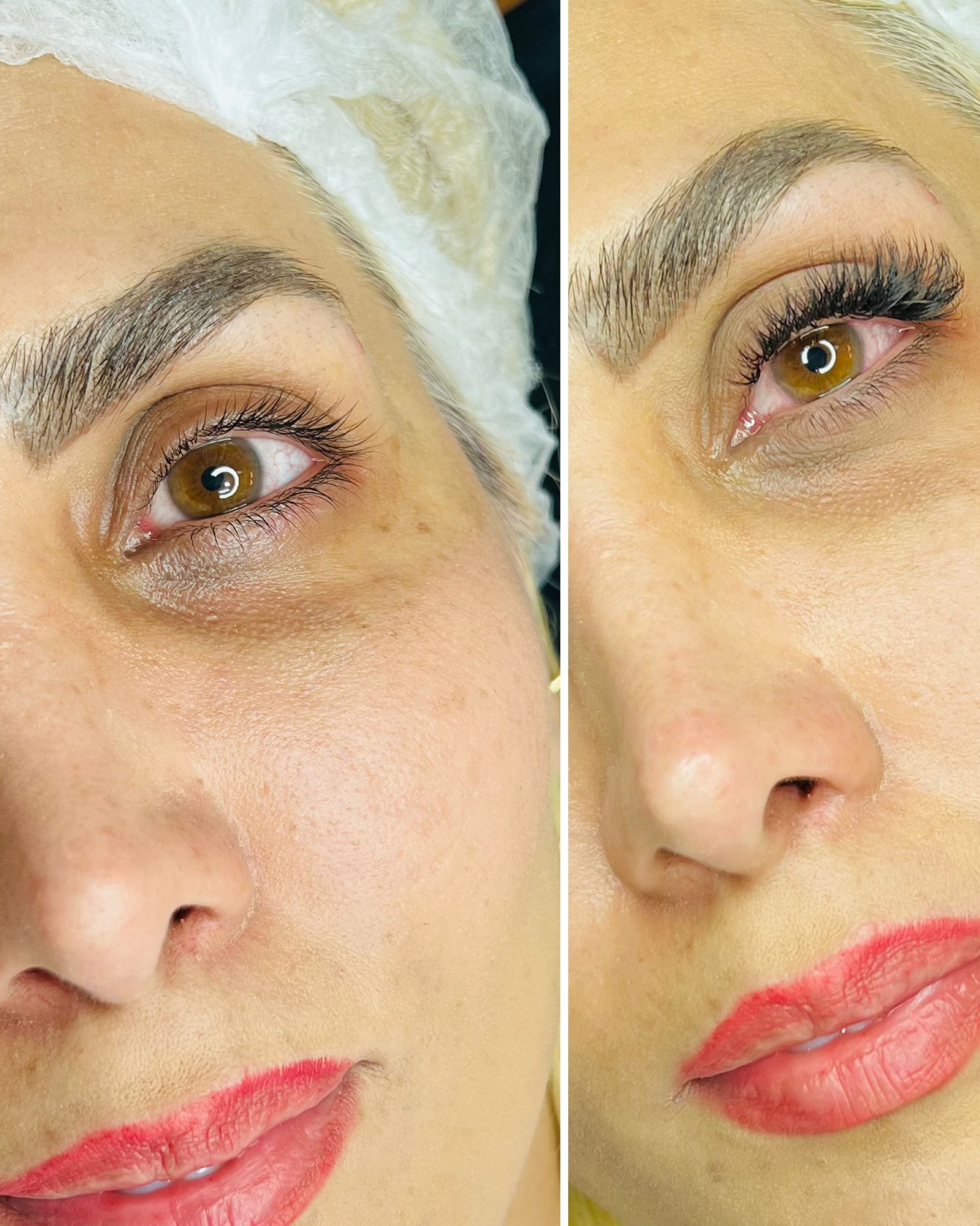 نمونه کار الهه حائری — لیفت و لمینت مژه