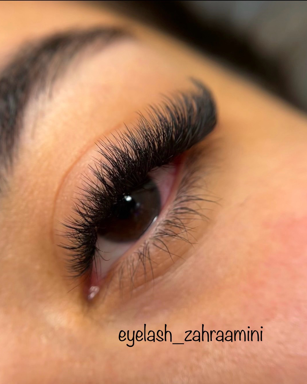 نمونه کار زهرا امینی — لیفت و لمینت مژه