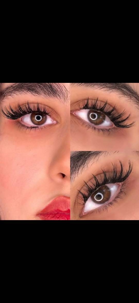 نمونه کار سالن زیبایی بهشت سپید سپیده رجائی — لیفت و لمینت مژه