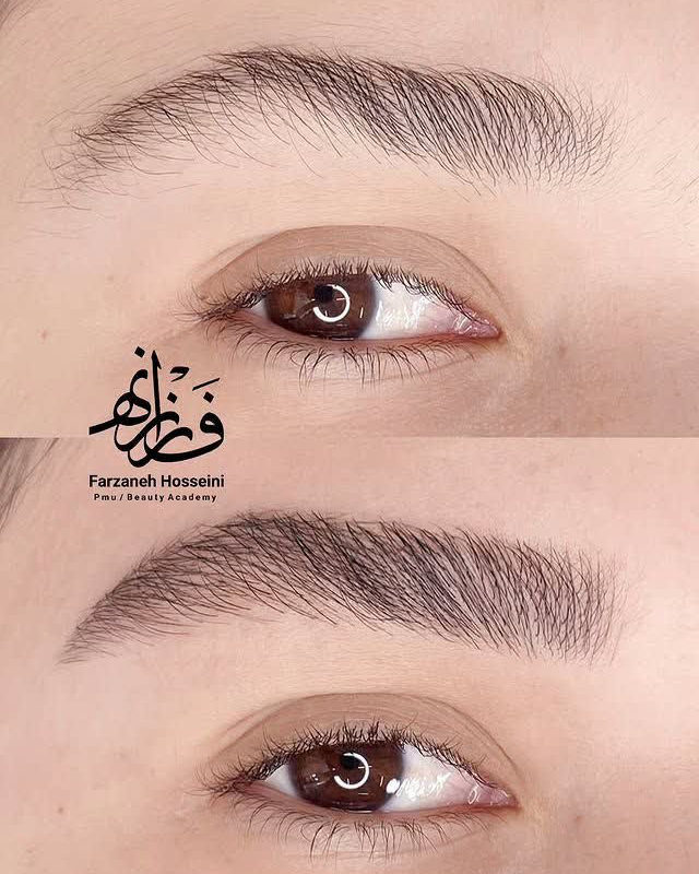 نمونه کار فرزانه حسینی — لیفت و لمینت مژه