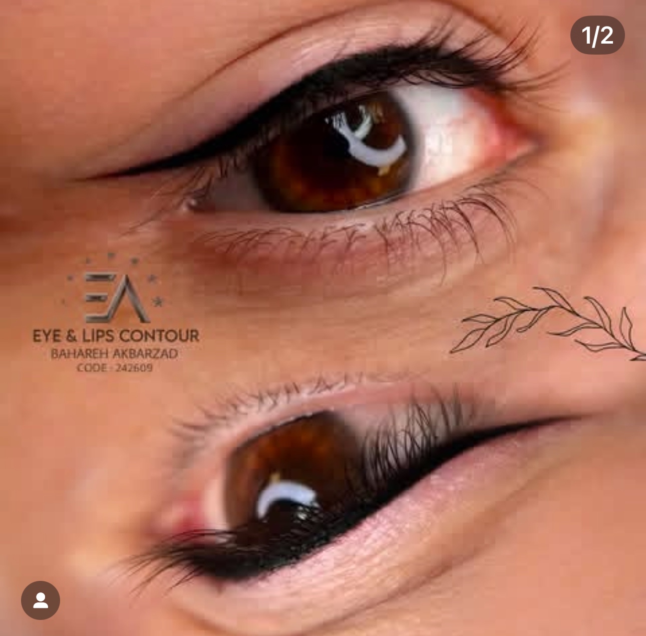 نمونه کار بهاره اکبرزاده — لیفت و لمینت مژه