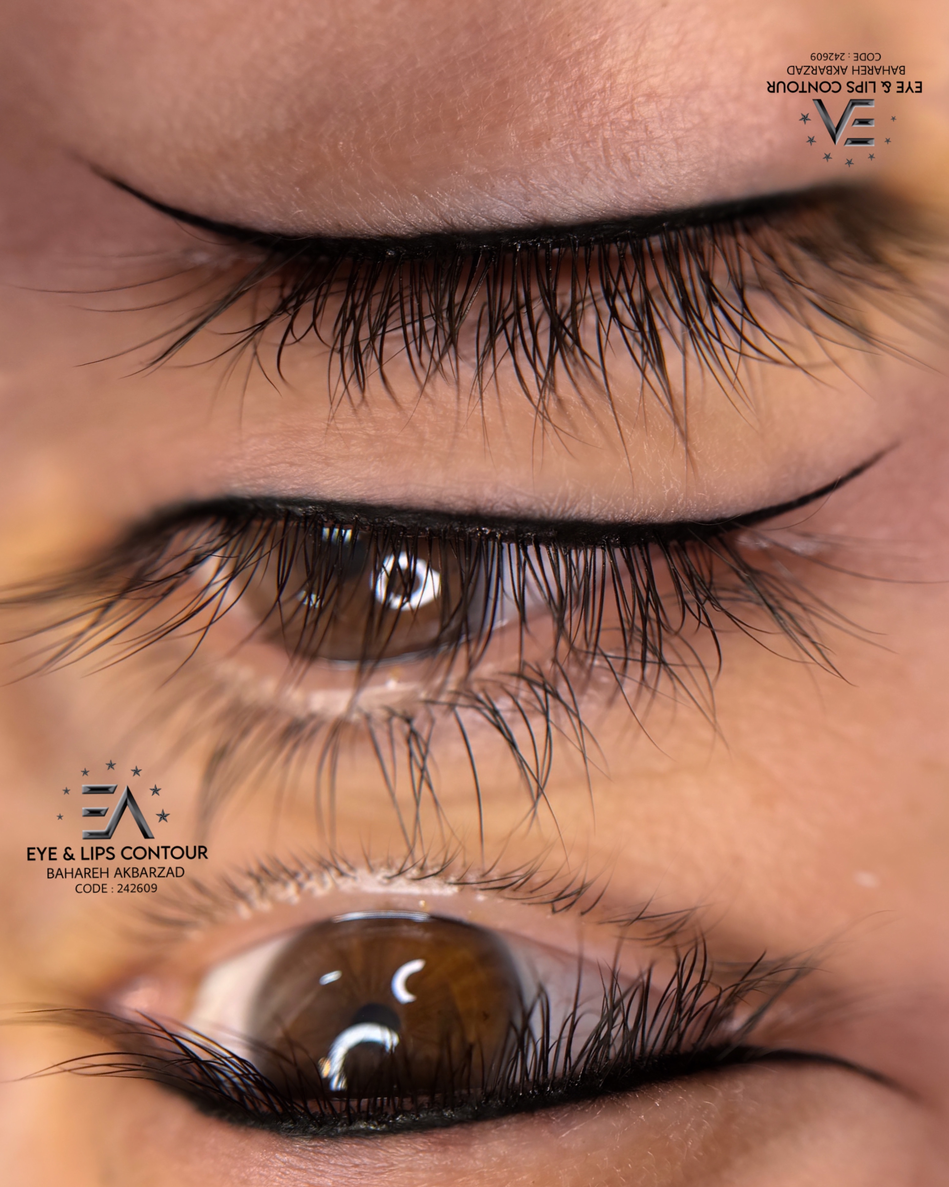 نمونه کار بهاره اکبرزاده — لیفت و لمینت مژه