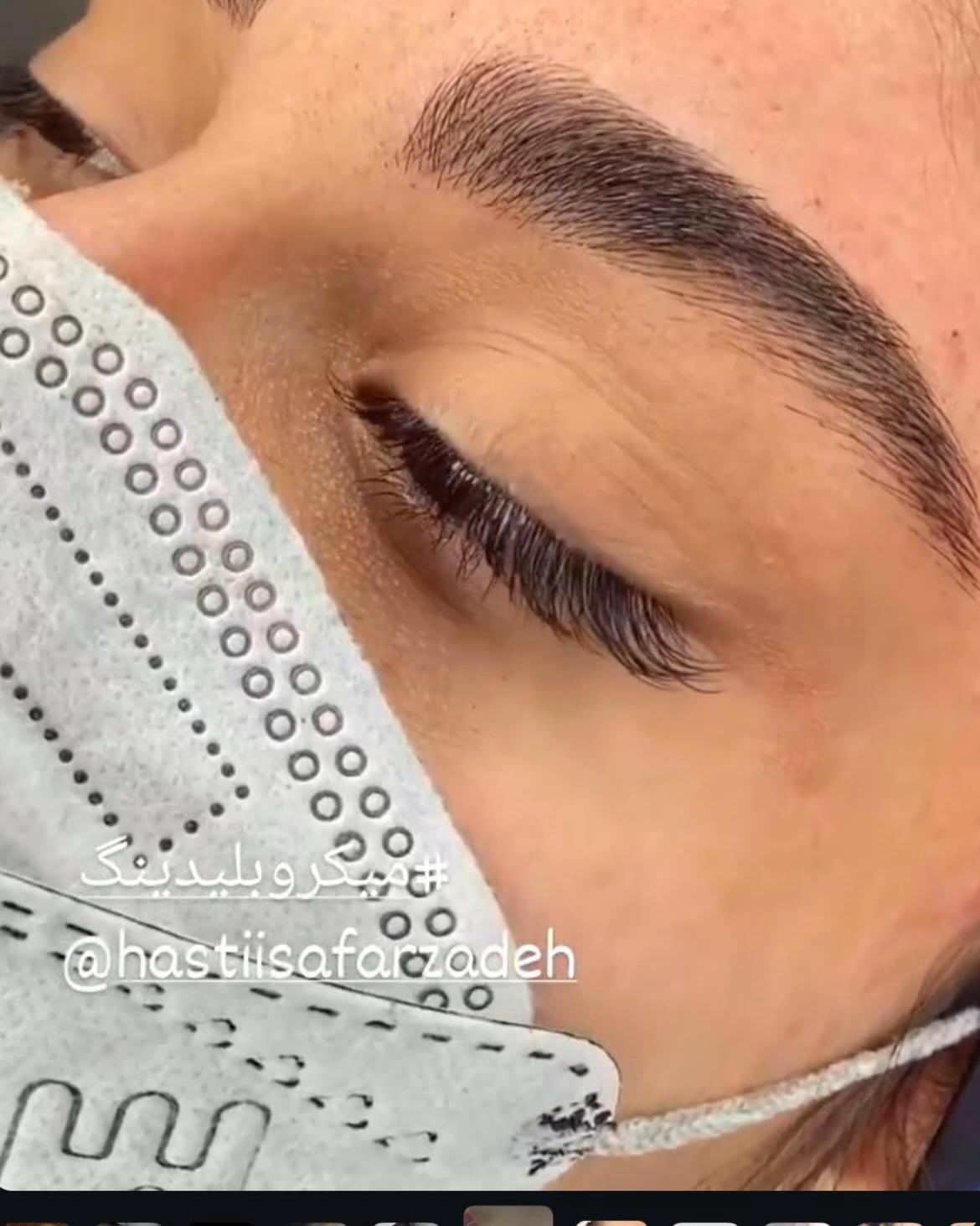 نمونه کار هستی صفرزاده — لیفت و لمینت مژه