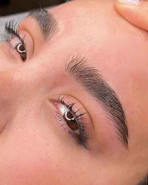 نمونه کار هستی صفرزاده — لیفت و لمینت مژه