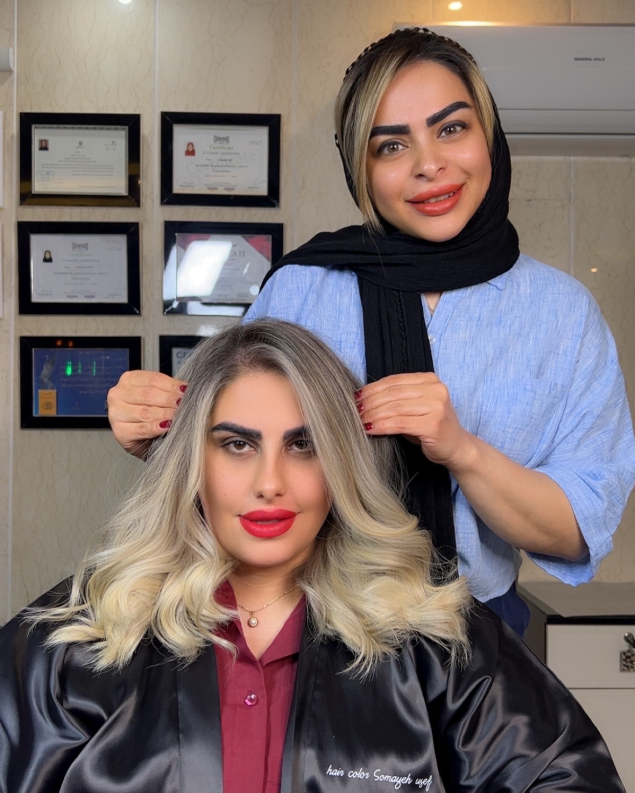 نمونه کار سمیه یوسف — لیفت و لمینت مژه