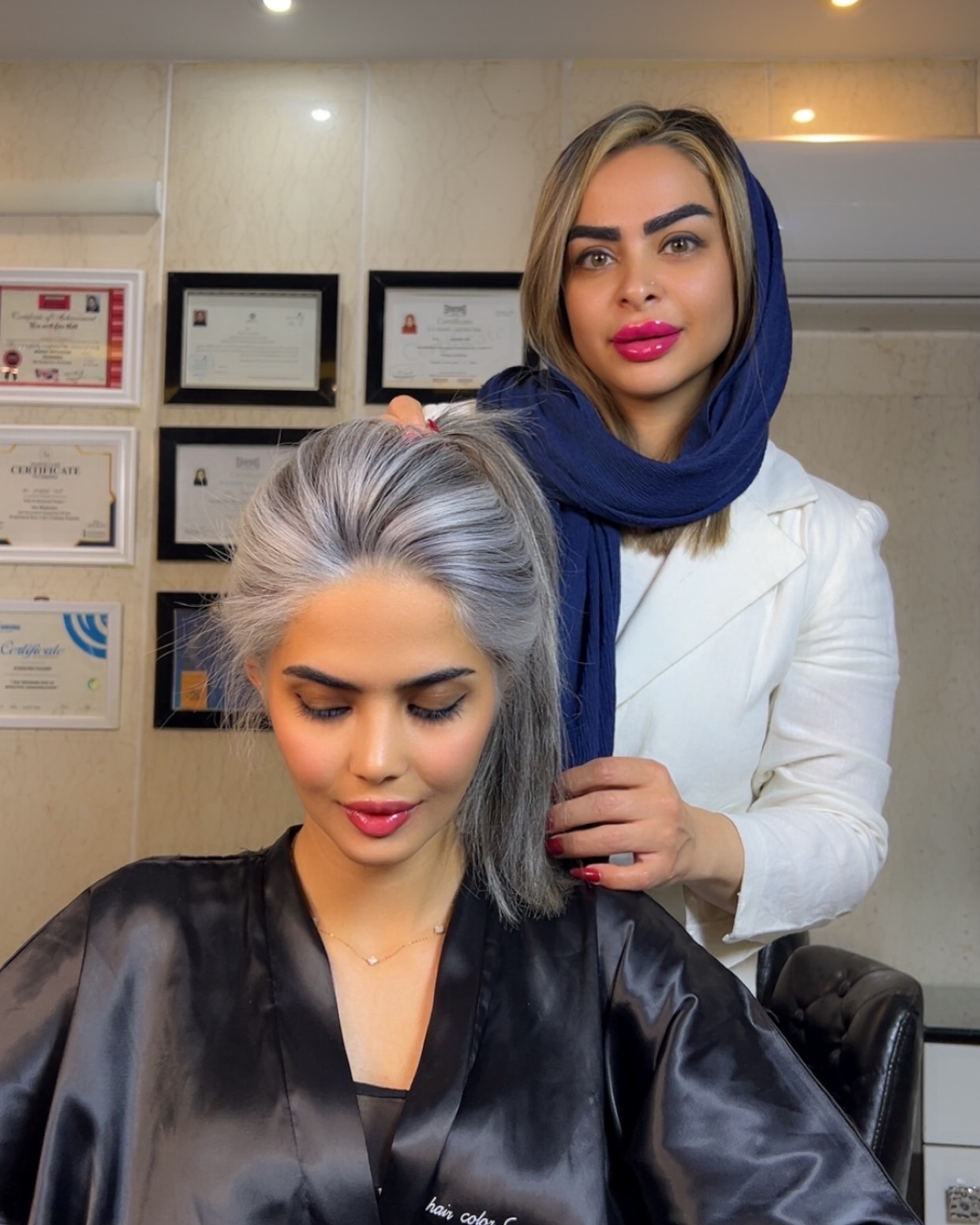 نمونه کار سمیه یوسف — لیفت و لمینت مژه