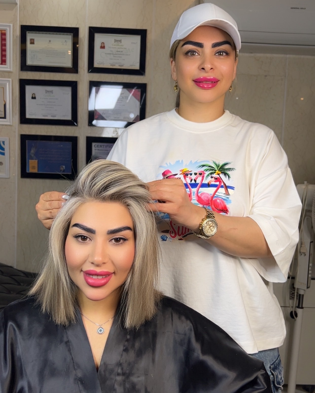 نمونه کار سمیه یوسف — لیفت و لمینت مژه