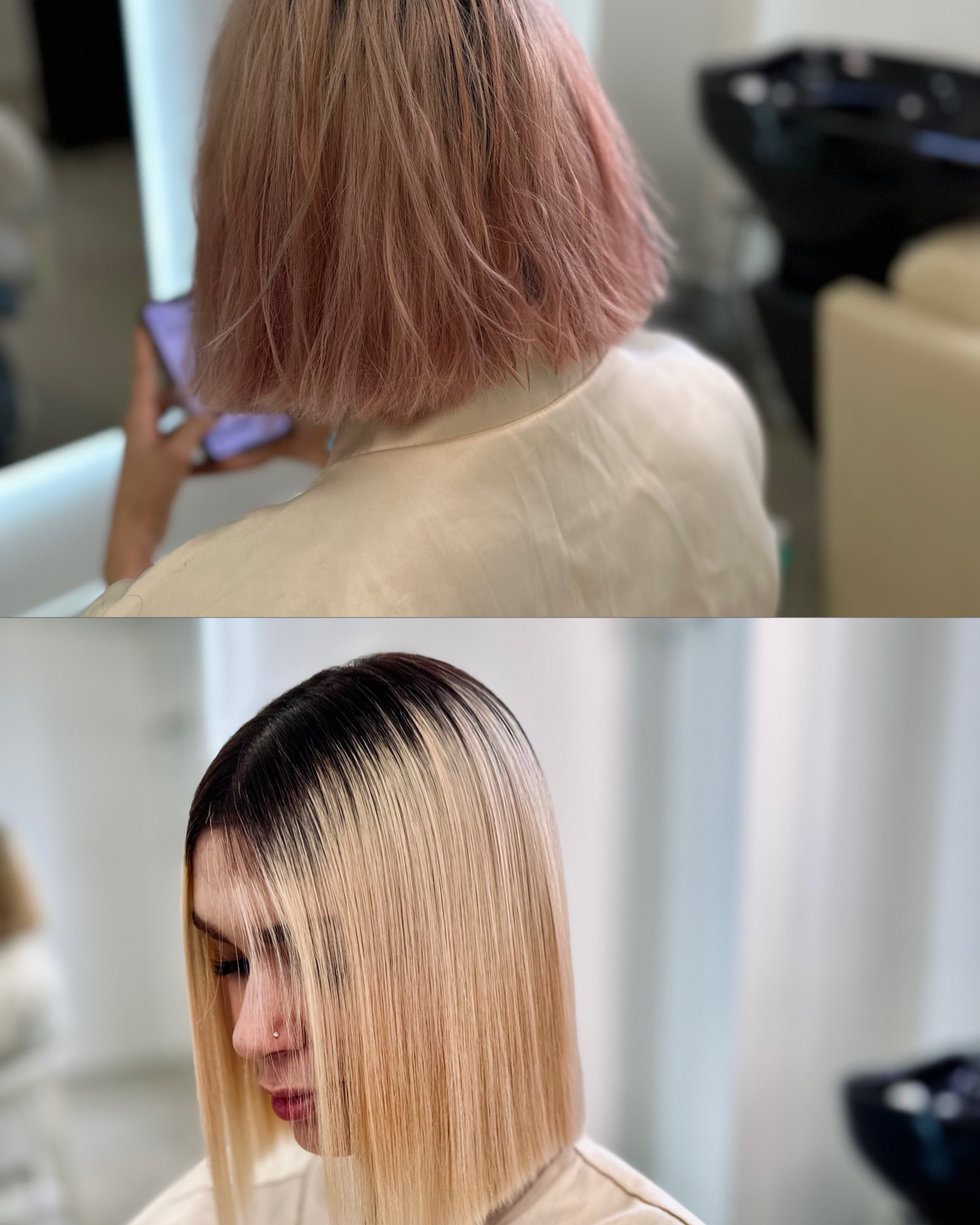 نمونه کار نگین شاکری — لیفت و لمینت مژه