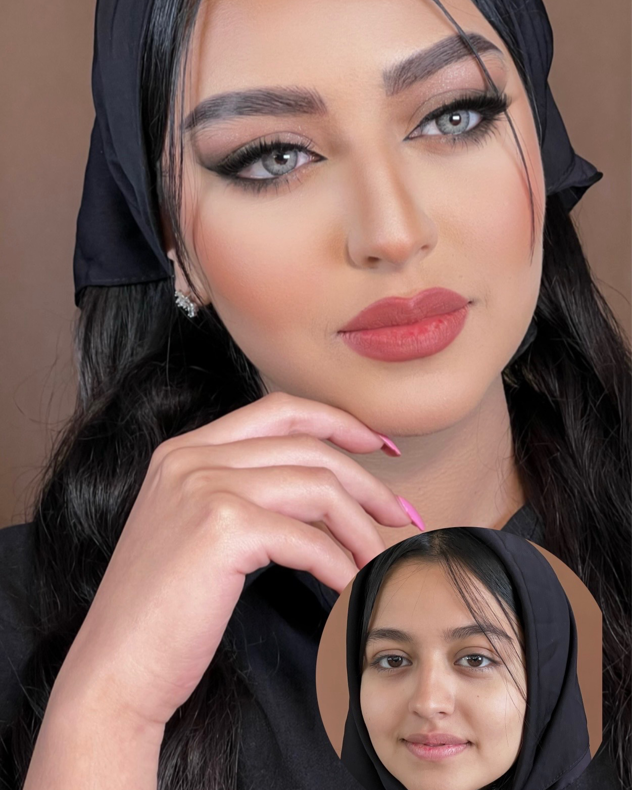 نمونه کار هما طاهری — لیفت و لمینت مژه